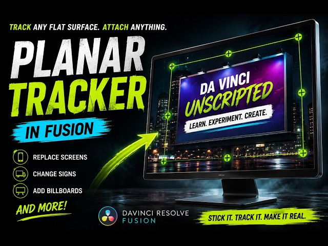 Trying to Make Objects Stick to Moving Screens in DaVinci Resolve | Planar Tracker in Fusion