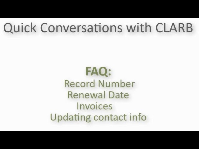 Quick Conversations with CLARB