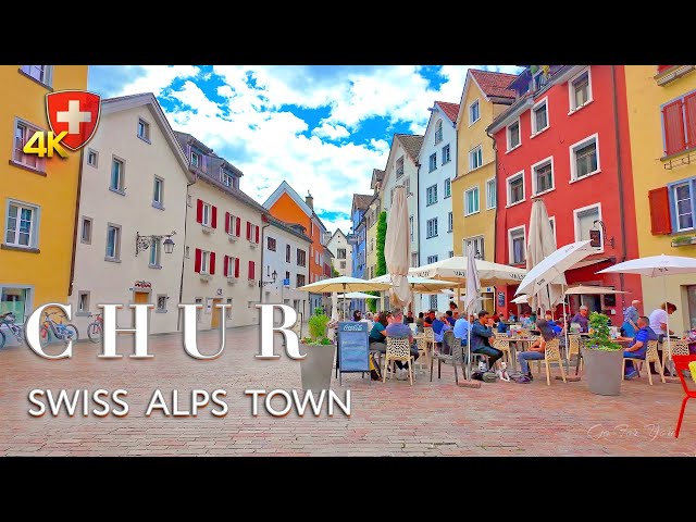 Chur Switzerland 🇨🇭 Exploring the Beauty of Graubünden 4K / OLDEST CITY Saturday Walking tour