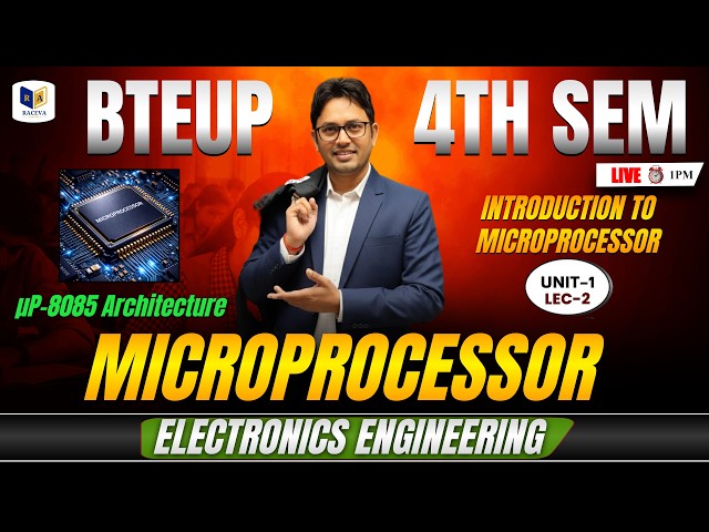 📚MICROPROCESSOR | Introduction to Microprocessor 🔥 | Unit-1 Lec-3 | BTEUP 4th Semester