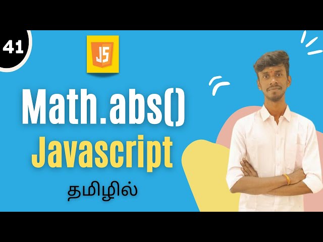 Math.abs() In JavaScript In Tamil | Math Functions In JavaScript Tamil | #mathfunction #function #js