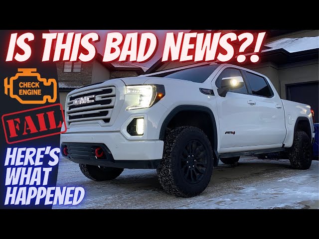 Check Engine Light ON! What Happened? 2021 GMC Sierra AT4 OBD2 Codes Explained!
