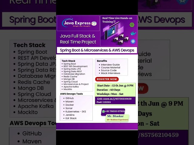 Java Full Stack Course