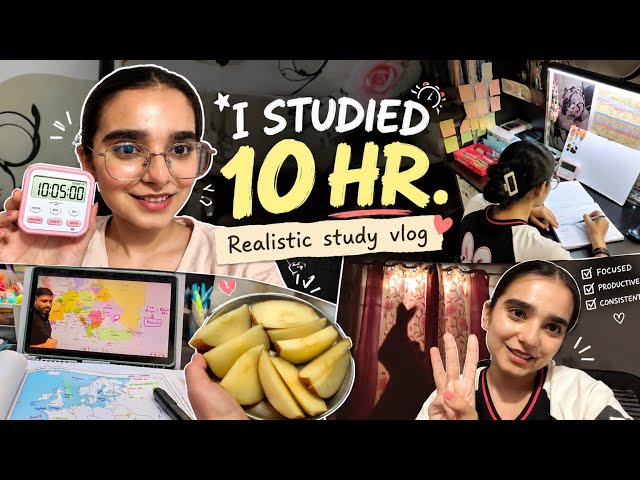 How I studied for 10 hours without burnout as a UPSC aspirant 📚#upscmotivation#upscvlogs#studyvlogs 