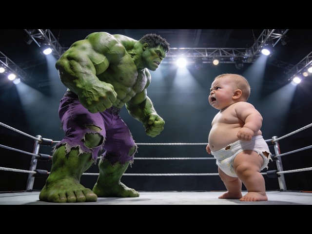 Hulk vs Big Baby - INSANE Marvel Superhero Fight!