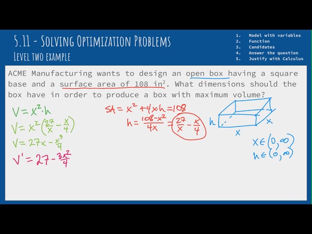 5.11 - Optimization - Level 2 Box Example