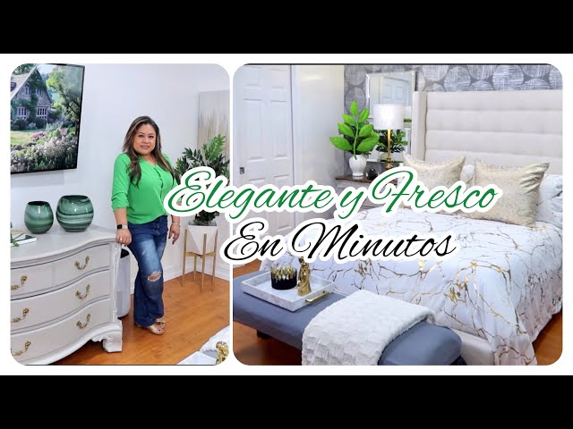 COMO DECORAR TU HABITACIÓN 🌿 ESPACIO FRESCO Y ELEGANTE CON IDEAS ECONÓMICAS