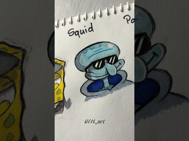 Drawing sponge bob, squidward, patrick #drawing #art #spongebob