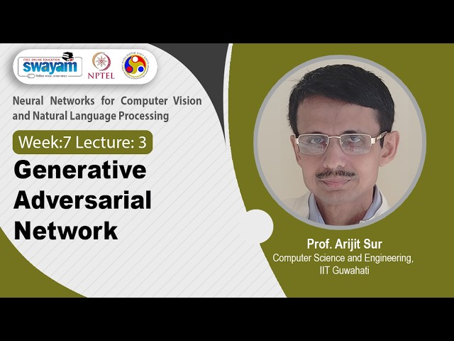 Lec 26: Generative Adversarial Network