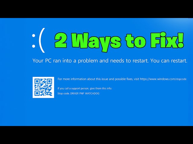 Fix Blue Screen of Death on Windows 11 | Black Screen Error | BSOD HP Lenovo Thinkpad Dell | How To✅