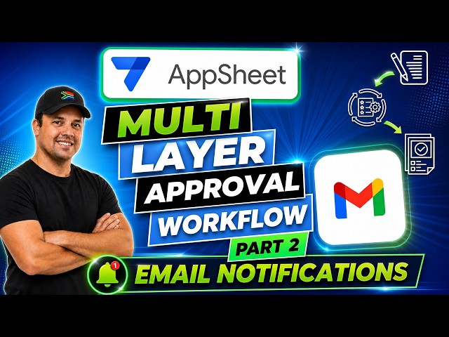 Build Email Notifications in AppSheet | Approval Workflow Part 2 #nocode #businessautomation