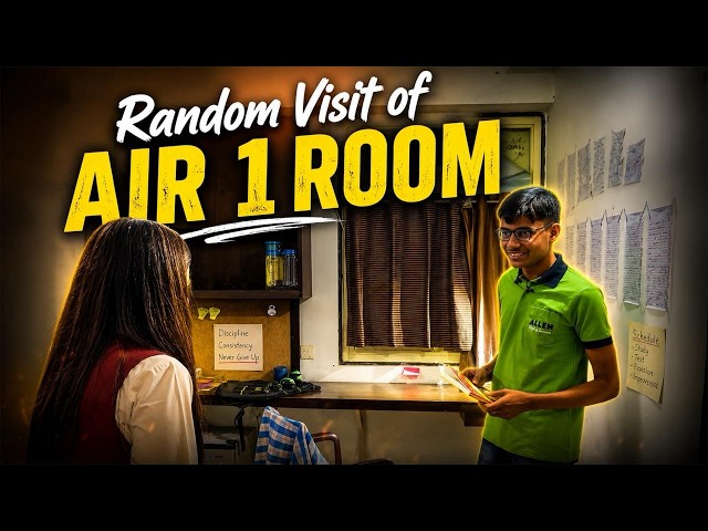 Surprise Room Raid of JEE Advanced AIR 1! 😱 Inside Shubham Kumar’s Kota Hostel