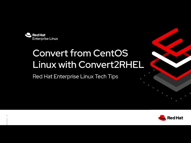 Convert from CentOS Linux 7 to Red Hat Enterprise Linux 7 with Convert2RHEL