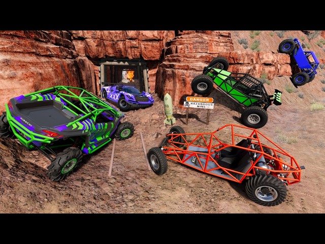 Racing Random Cars Through Tunnels and Cliffs