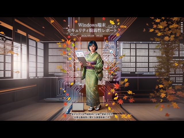 【AIで脆弱性確認 #0029】2026年9月19日から9月25日