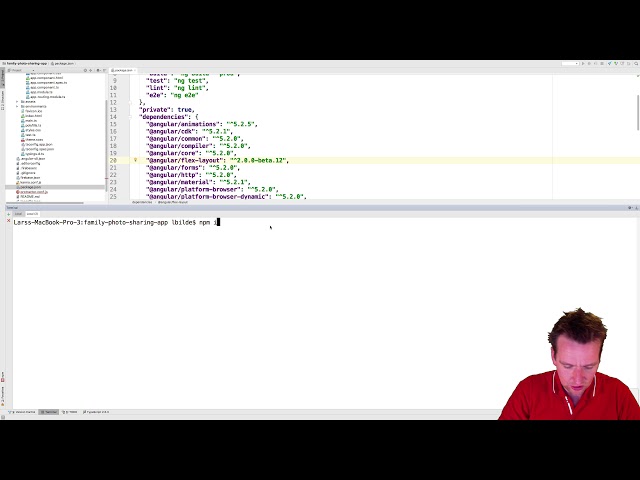 The Advanced Photo Sharing App | S1p31 | Install Angularfire and intro to package json file