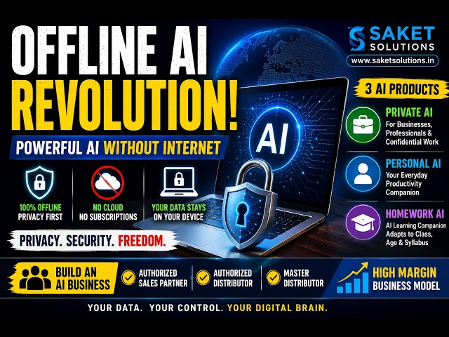 Offline AI Revolution: Privacy, Local LLMs & 3 AI Products | Saket Solutions