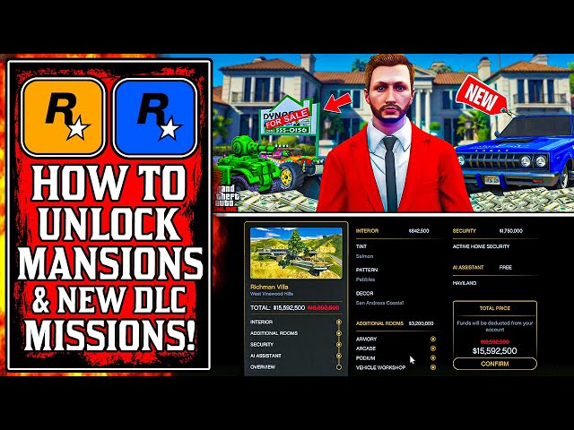 How To UNLOCK The New MANSIONS in GTA Online! You Can BUY ALL 3! GTA Online Mansions UPDATE (GTA5)