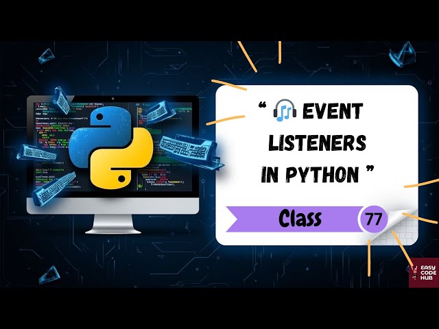 🎧 Event Listeners in Python – Interactive Keyboard Demo That Runs Online!