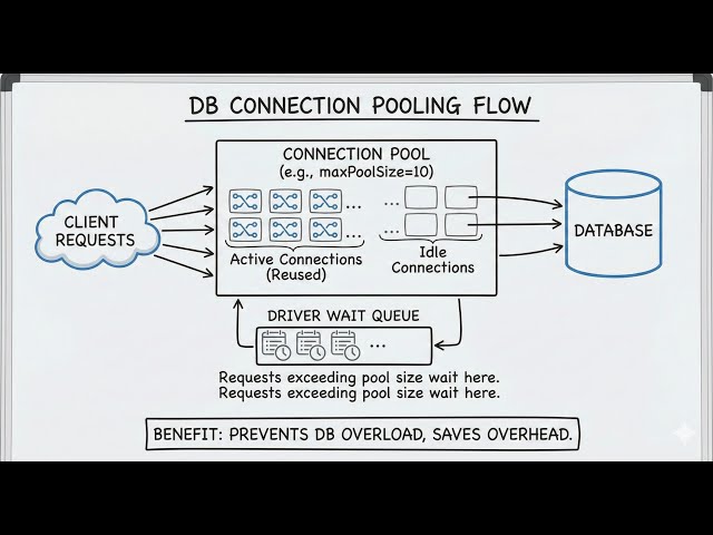 DB Connection Pooling Explained (MongoDB + Node.js) | What Happens When 100 Requests Hit Your DB