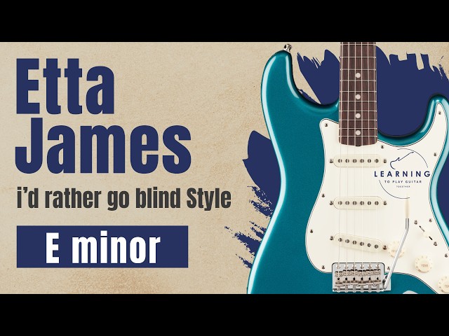 [Backing Track] E Minor Blues Ballad - "I'd Rather Go Blind" Style - Vol. 040