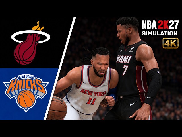 Miami Heat vs New York Knicks Simulation | NBA 2K27 PS5 Gameplay [4K60]