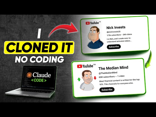 I Cloned a YouTube Channel with Claude Code | No Coding | Full Tutorial