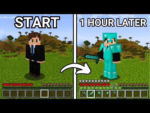 2 Ways To Get FULL DIAMOND GEAR In Less Than 1 Hour In Minecraft In 2026