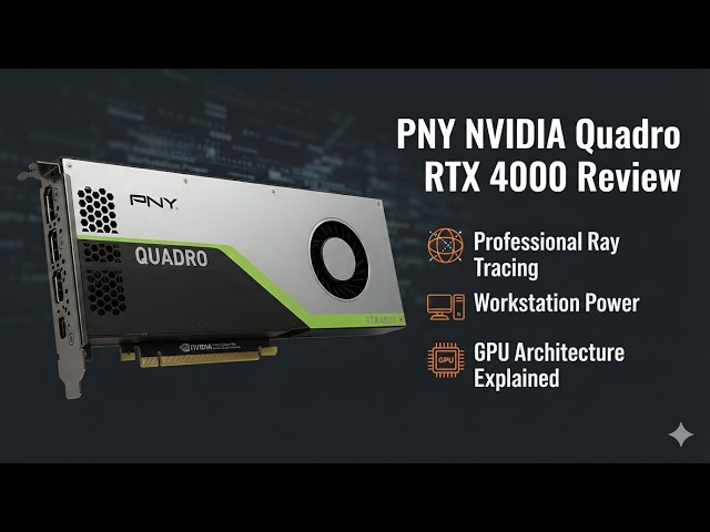 PNY NVIDIA Quadro RTX 4000 Review | Professional Ray Tracing Workstation GPU Explained