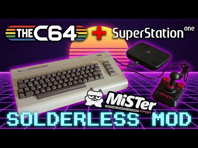 How to use theC64 maxi with SuperStation One / MiSTer FPGA - solderless mod! (english dub)