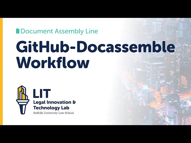GitHub-Docassemble Workflow Workshop