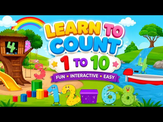 Counting 1 to 10 with Fun Games | Interactive Learning for Kids