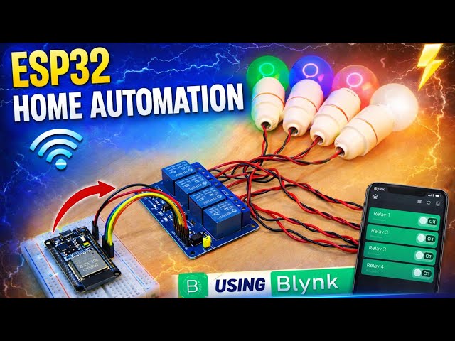 Control 4 AC Appliances from Your Phone for ₹500 | ESP32 + Blynk Full Tutorial