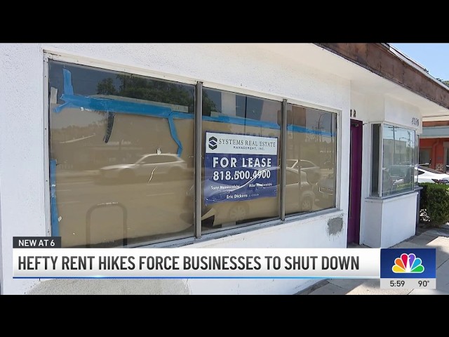 From $1,200 to $3,000. Rent increases shut down some LA shops