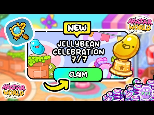 ⚠️ GET FREE COINS 💰 Claim It Now ‼️ Jellybean Celebration SECRETS | AVATAR WORLD PAZU 🌎