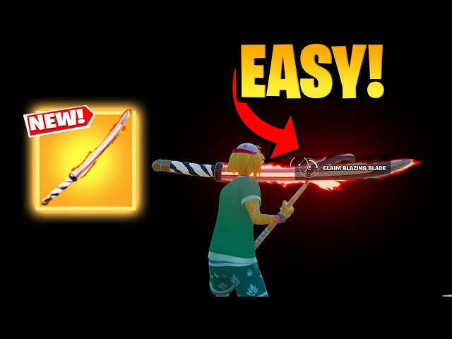 How To Get NEW Blazing Blade in 1vs1 with every gun Fortnite