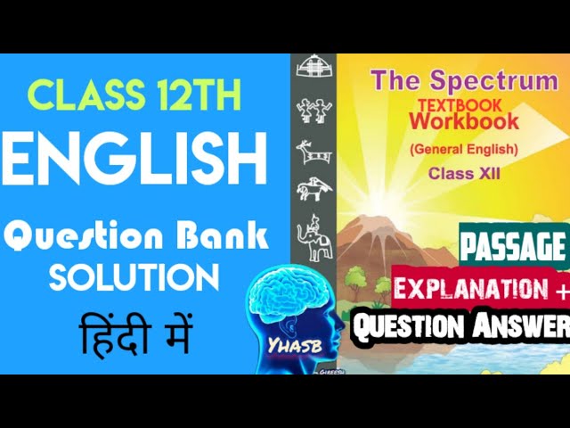 Class 12th English Prashn Bank Solution | class 12th english question bank solution | Part 1