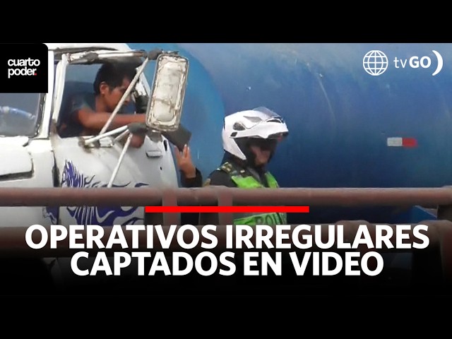 Irregular police operations caught on video | Cuarto Poder | Peru