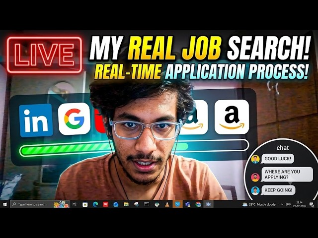 🔴 LIVE: Applying to Software Engineer Jobs Until I Get an Interview