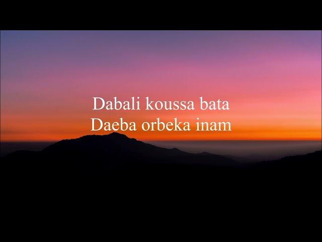 Vianney  - Dabali - (Paroles)