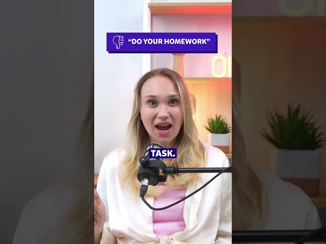 Stop Saying “Do Your Homework” — Try This Instead 🤯 #learnenglish #englishforkids #educationalvideos