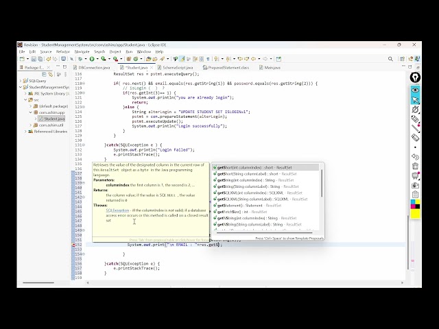 Java JDBC Student Management System (CLI) | Admin Panel CRUD Operations | Part 2