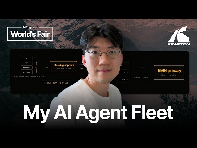 I Run a Fleet of AI Agents Across Three Machines. Here's What Broke. - Kyle Jaejun Lee, KRAFTON