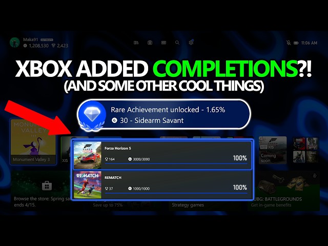Xbox Added COMPLETIONS?! (and other achievement updates) - Xbox Dashboard Preview for April 2026