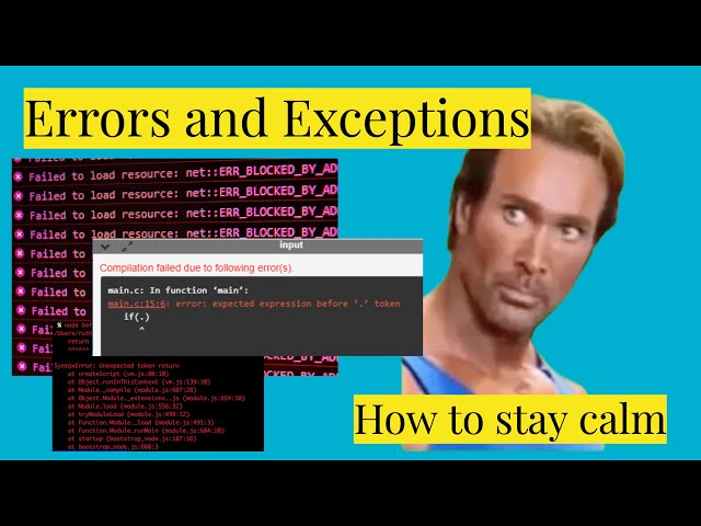 Щось пішло не так. Помилки та ексепшени. Як пофіксити помилки у коді.