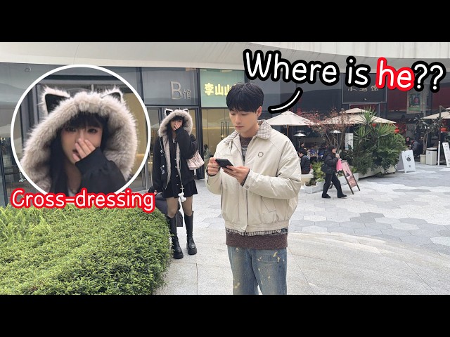 Cross-dressing Prank!🔥 I Secretly Followed My Husband In a Dress! Can He Tell It's Me?💔Gay Couple BL