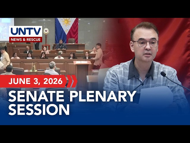 LIVE: Senate Plenary Session | JUNE 03, 2026
