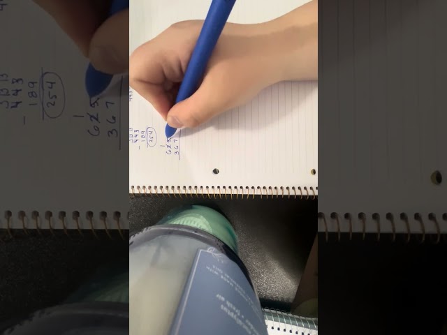 subtraction algorithm