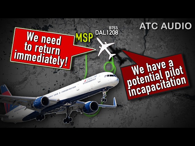 Delta Pilot INCAPACITATED After Takeoff from Minneapolis Airport