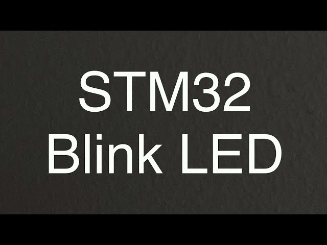 STM32 Blink LED Microcontroller programming for beginners - read description